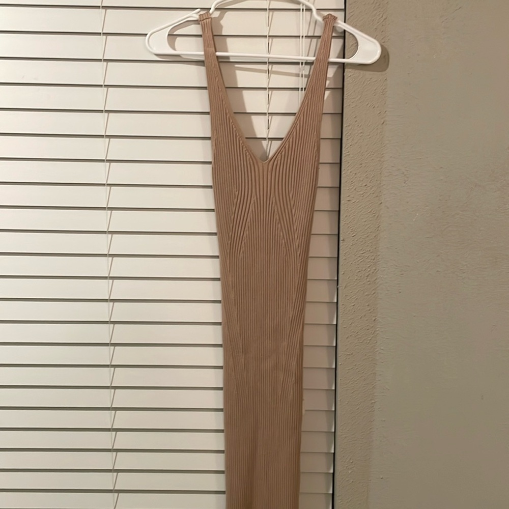H&M Beige Nude Bodycon Dress